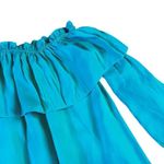 Lilly Pulitzer  Dee Dee Off-Shoulder Dress Teal Malachite Size XXS Women's Photo 5