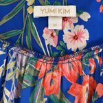 Yumi Kim Like New Anthropologie  Lexey Silk Wrap Dress Blue Floral Size Medium Photo 3