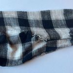 American Eagle Cropped Hooded Flannel Shirt Photo 5