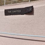 The Limited  front ruffle Pink sweater Cardigan L Photo 3