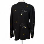 Vintage Zodiac Novelty Sweater Black Photo 1