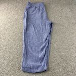 Jones New York Signature Linen Blend Cropped Pants Womens 2X Blue Drawstring Photo 7