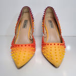 Steve Madden Testy Pointed Yellow Orange Purple Ombre Spiked Heels 6.5M Photo 5