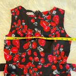 Vogue Fashion Rose Print Dress SZ Medium may have been altered to a small Photo 5