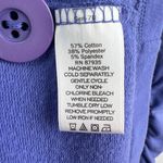 Susan Graver Small Purple Jersey Knit Blazer 1 Button Pockets Stretch Photo 8