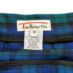 Talbots Pleated Wool Skirt Kilt Tartan Plaid Blue Green Womens Size 10 Scottish Photo 6