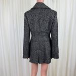 Jessica Simpson Boucle Wool Blend Fit Flare Bell Sleeve Coat Jacket Sz MD Black Photo 3
