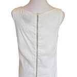 Cynthia Rowley White Linen Dress Sleeveless Mini Lagenlook Womens Size 8 Photo 5