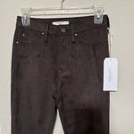 New FIDELITY Los Angeles Denim Brown Suede Jeans PANTS Women’s XS 25 NWT Photo 1