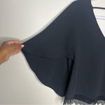 Lovers + Friends Womens Size S Lace Trim V-Neck Cape Blouse Whimsygoth Photo 2