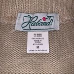 NEW Haband Beige Knit Acrylic Sweater Tan Size M Photo 2