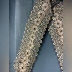 Unbranded Elegant White Lace Trim Blue Satin Sleepwear Set Size M Photo 4