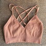 Aerie  Orange Ribbed Sports Bra Photo 0