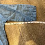 Light Blue 100% Linen Made In Italy 3/4 Sleeve Top Women’s Size Medium Photo 6