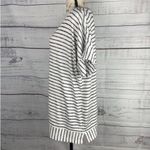 Chico's Weekends By  3 Shirt Womens XL Striped V Neck Short Sleeves Stretch Photo 4