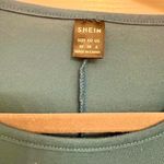 SheIn Blue Ruched Wrap Dress M – Midi Length Office Work Chic Minimalist Office Photo 2