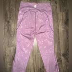 Zyia  Active Light Lilac Purple Floral Print Cropped Leggings Size 4 EUC Pockets Photo 7