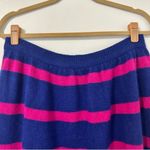 Christian Dior Vintage Lambswool Angora Striped Skirt Women’s Blue Pink Photo 1
