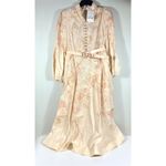 Zimmermann  Crush Buttoned Belted Linen Midi Dress Ciara Floral US 8 NWT Photo 3