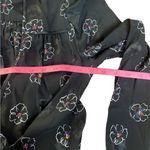 Veronica Beard Anders Dress Black Silk Stretch Floral Long Sleeve Size 4 Photo 7