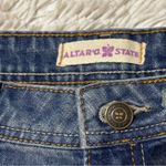 Altar'd State Altar’d State Womens Denim Micro Mini Shorts Bandanna Pocket Distressed size 27 Photo 2
