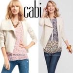 CAbi  Oatmeal Quilted Asymmetrical Zip Moto Jacket Photo 2