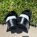 A7EIJE White & Black Slip Ons Photo 11