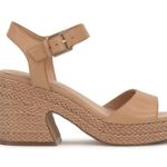 Vince Camuto  Heeled Sandals 8.5 Tan Block Heel Shoes Casual Photo 3