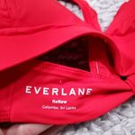 Everlane The Triangle Bikini Swimsuit Top Red Women’s Size L Large ReNew Photo 5