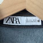 ZARA Blue Denim Sleeveless Button Down Vest Top Jean Collared Collar Y2K Cotton Photo 5