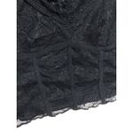 SheIn Black Crop Top Lace S Whimsigoth Witchy Dark Romantic Fairy Grunge Y2K Photo 2