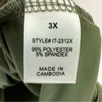 Zenana Outfitters  Front Knot Sleeveless Top Blouse Womans Size 3X Green Photo 5