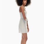 Aritzia  Wilfred linen mini dress in light baby blue Photo 4