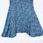 Princess Polly  Blue Floral Mini Dress Short Sleeve V Neck Flounce Hem Size 6 Photo 5