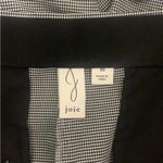 Joie  Pants Womens 10 Houndstooth Straight Leg Black White High Rise Waist Zipper Photo 5