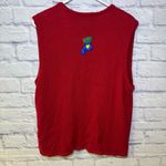 Vintage Bobbie Brooks Womens Ugly Christmas Sweater Vest Size XL Snowmen Red Photo 9