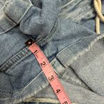 PacSun Women Size Large Paperbag Elastic Waist Mom Jean Shorts Cuffed Rope Belt Photo 6