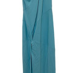 Nicole Bakti Halter Maxi Gown Sky Blue Size Medium Old Money Formal Y2K Glam Photo 0