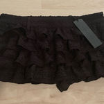 LIONESS  Black Textured Skort  Photo 0