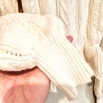 Draper James ‎ RSVP™ Cable Knit Ruffled Sweater Women's Small Cream Preppy Casual Photo 6
