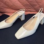 Alex Marie  Cream Patent Slingback Heels Photo 1