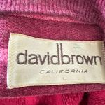 Vintage David Brown California Hostess Maxi Dress Kaftan Robe Striped Large Pink Photo 4