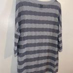 Grace Elements 2 piece tank & tunic grayish blue stripe Blue top size small Photo 4