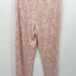 Lucky Brand  Pajamas Women XL Pink Cream Paisley Print Tank Top Drawstring Pants Photo 2