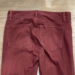 Loft Burgundy Sateen Legging - Size 0 Photo 5