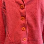 Miss Dorby VTG Blazer Bolero Jacket No Size Tag Orange Buttons Collar 3/4 Sleeve Photo 2