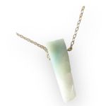 new Jami ᪥ Dainty Raw Blue Amazonite Crystal Shard Necklace ᪥ 24K Gold Plated ᪥ Photo 3