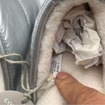 Maeve NIB Anthropologie  Puffy Platform Slippers  L 10-11 metallic silver slip on Photo 8