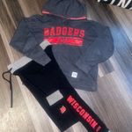 PINK - Victoria's Secret Wisconsin Badgers Hoodie and Joggers Set Photo 9