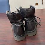 Charles Albert Sparkling Lace Up Combat Boots Size 6 Photo 2